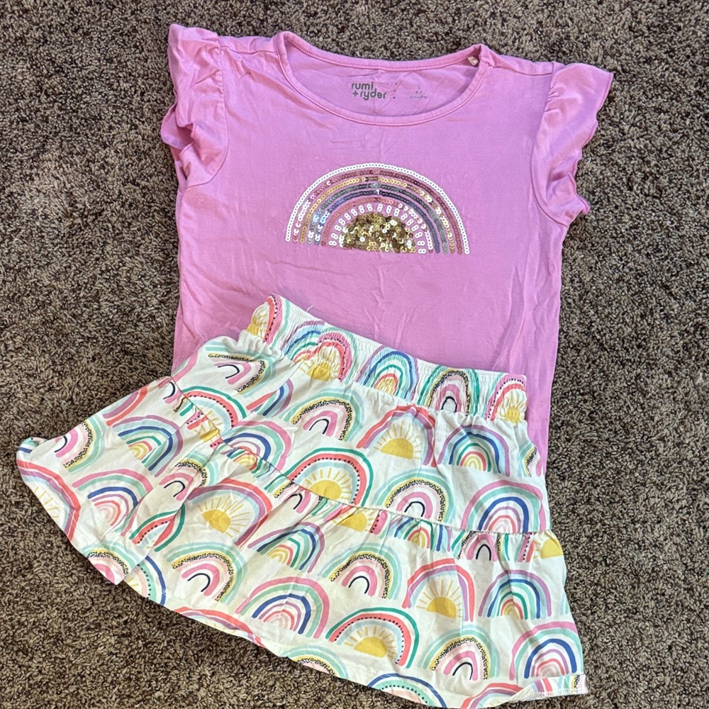 Pink Rainbow Kids Matching Set